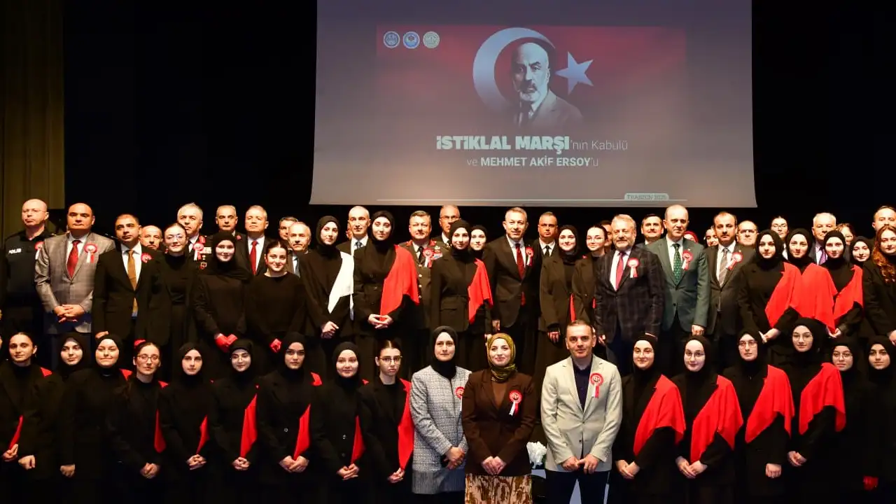 Trabzon’da İstiklal Marşı’nın kabulünün 105. yılı törenle anıldı