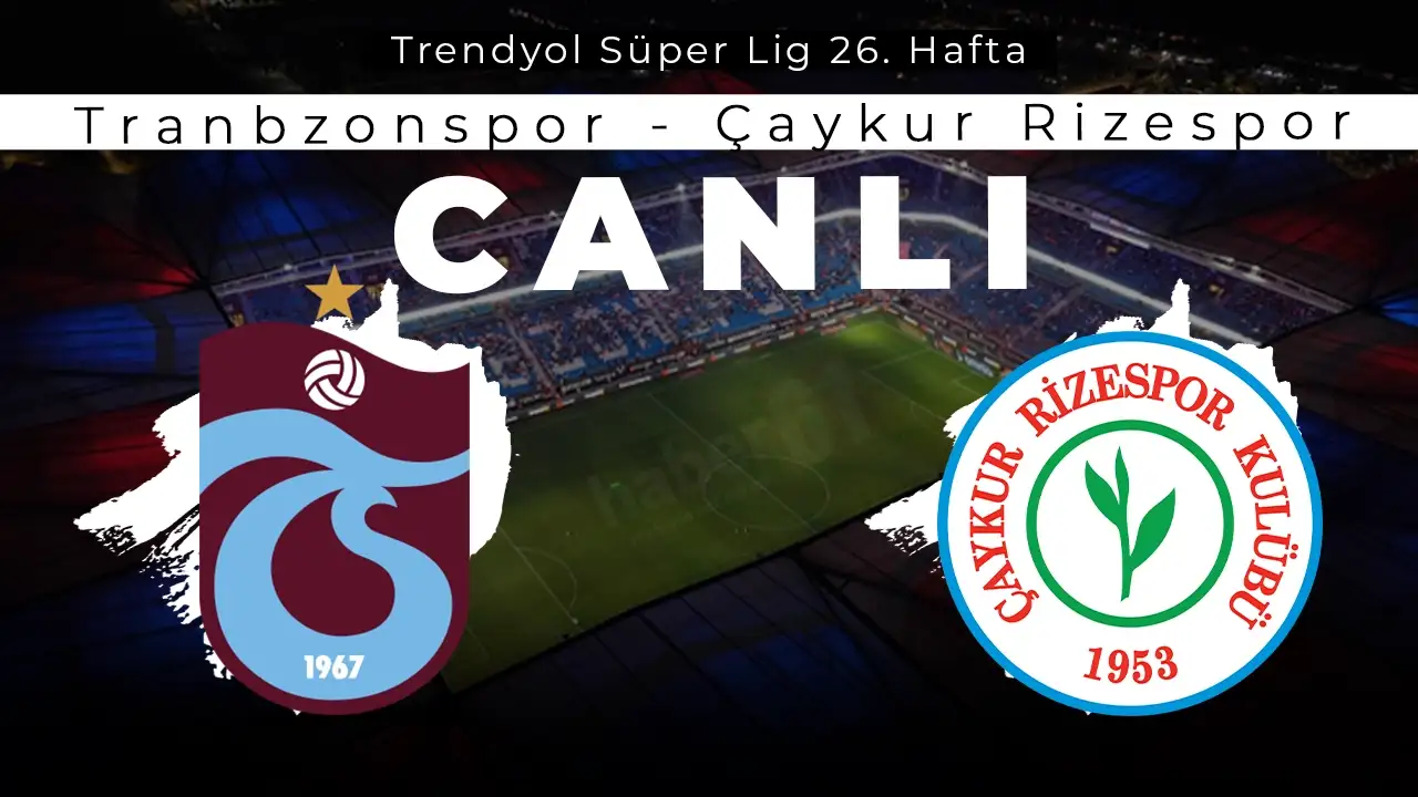 CANLI ANLATIM I Trabzonspor evinde Çaykur Rizespor'u ağırlıyor