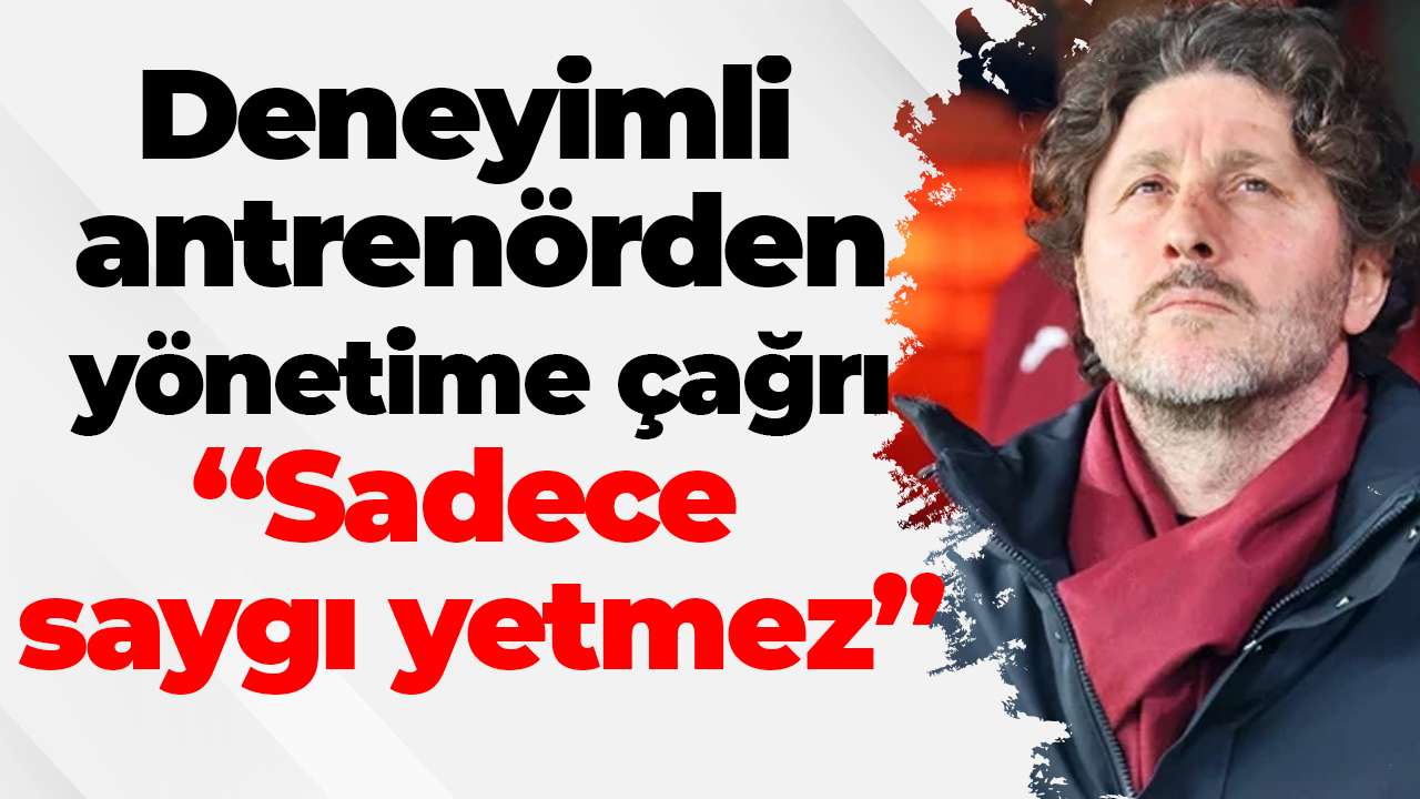 Deneyimli antrenörden yönetime çağrı! Fatih Tekke’ye sadece saygı yetmez