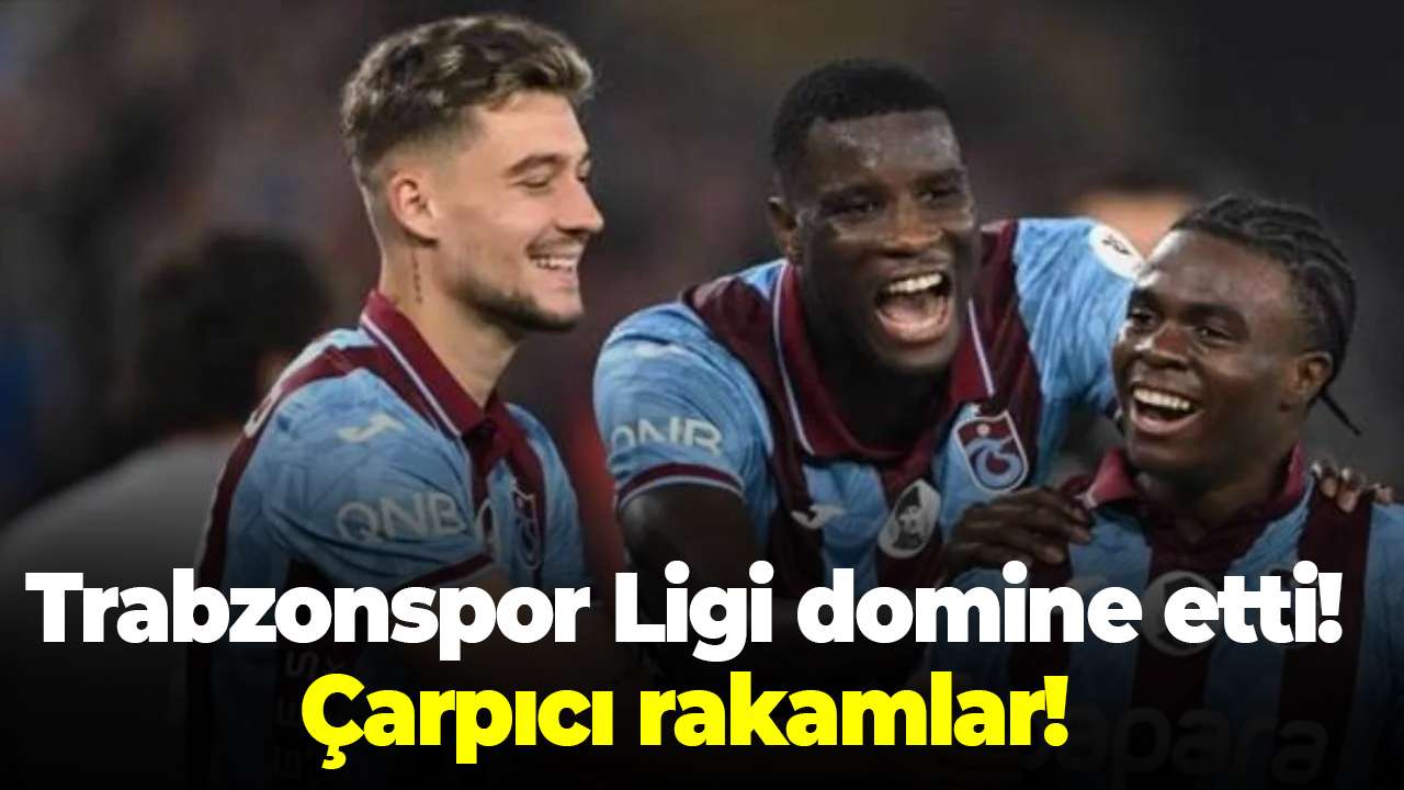 Trabzonspor Süper Lig’i domine etti! Çarpıcı rakamlar!
