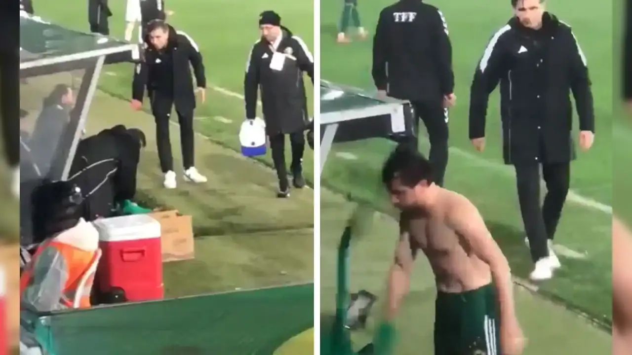 Eski Trabzonsporluya şok tepki! Kramponunu fırlattı