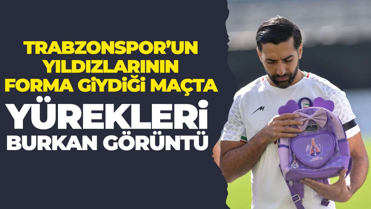 Trabzonsporlu yıldızların yer aldığı maçta yürek burkan anlar