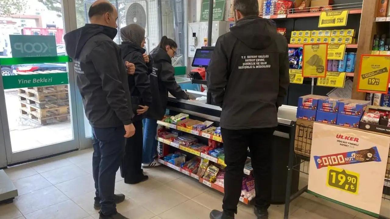 Bayburt’ta marketlere poşet ve sıfır atık denetimi