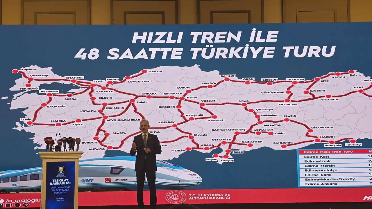 Bakan Uraloğlu Trabzon'da anlattı! Koridor yatırımları, demiryolu, liman, 5G ve 2071 vizyonu