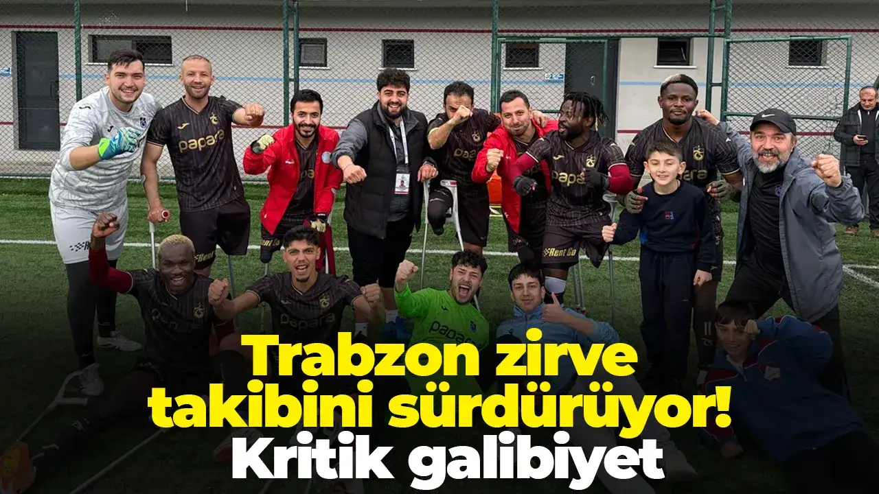 Trabzon zirve takibini sürdürüyor: Kritik galibiyet