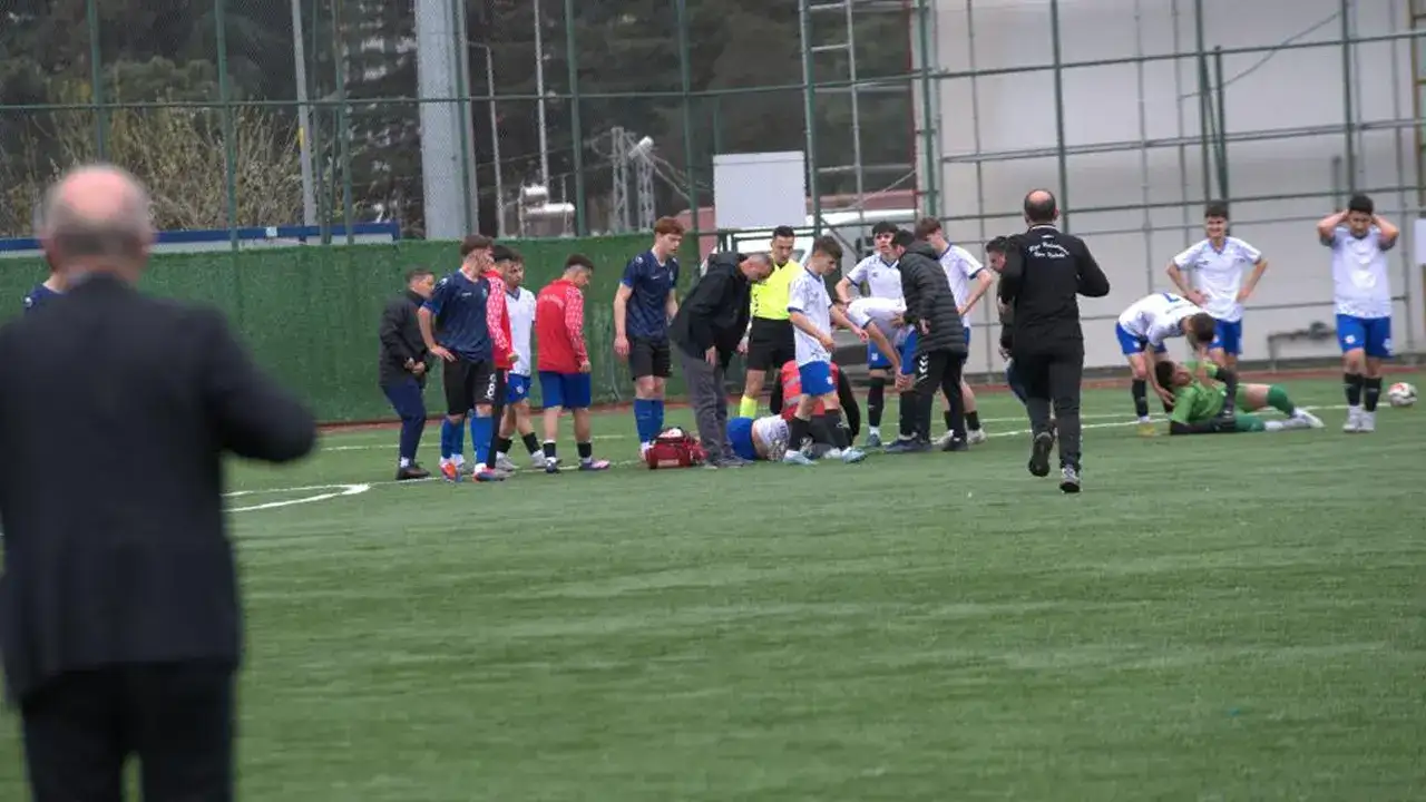 Rize’de U18 finali sakatlık sonrası yarıda kaldı
