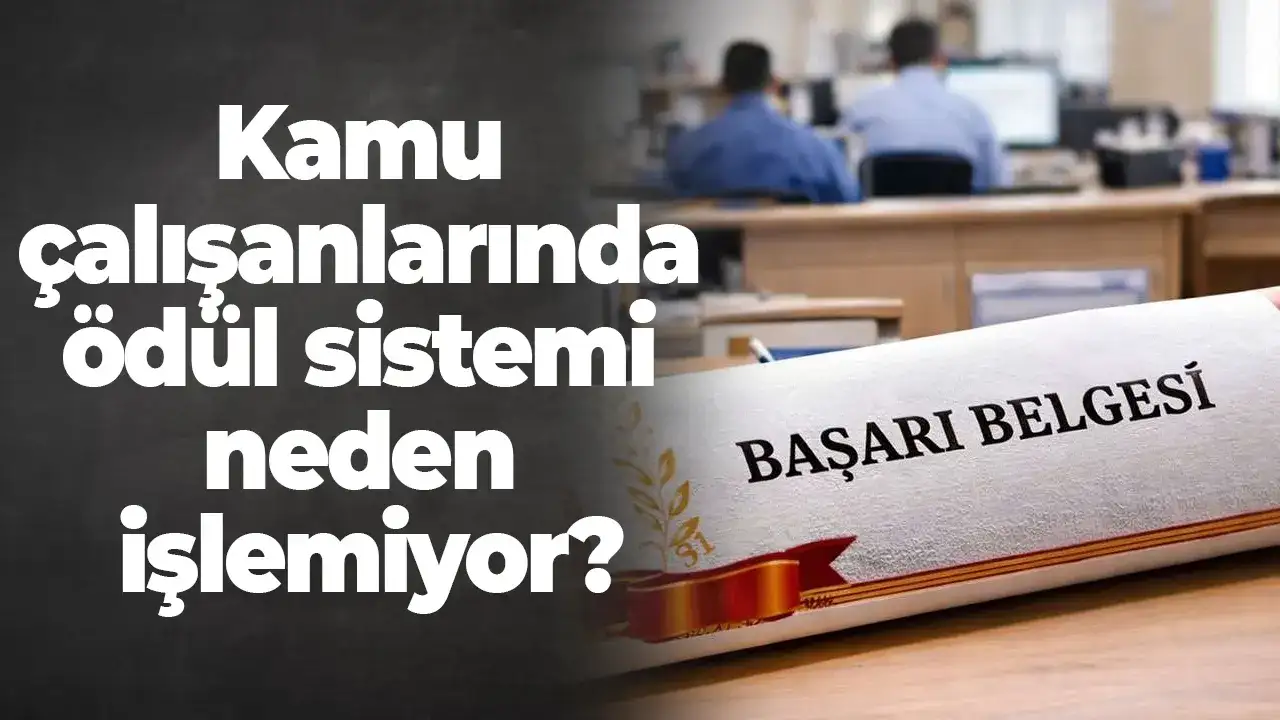 Kamu çalışanlarında ödül sistemi neden işlemiyor?