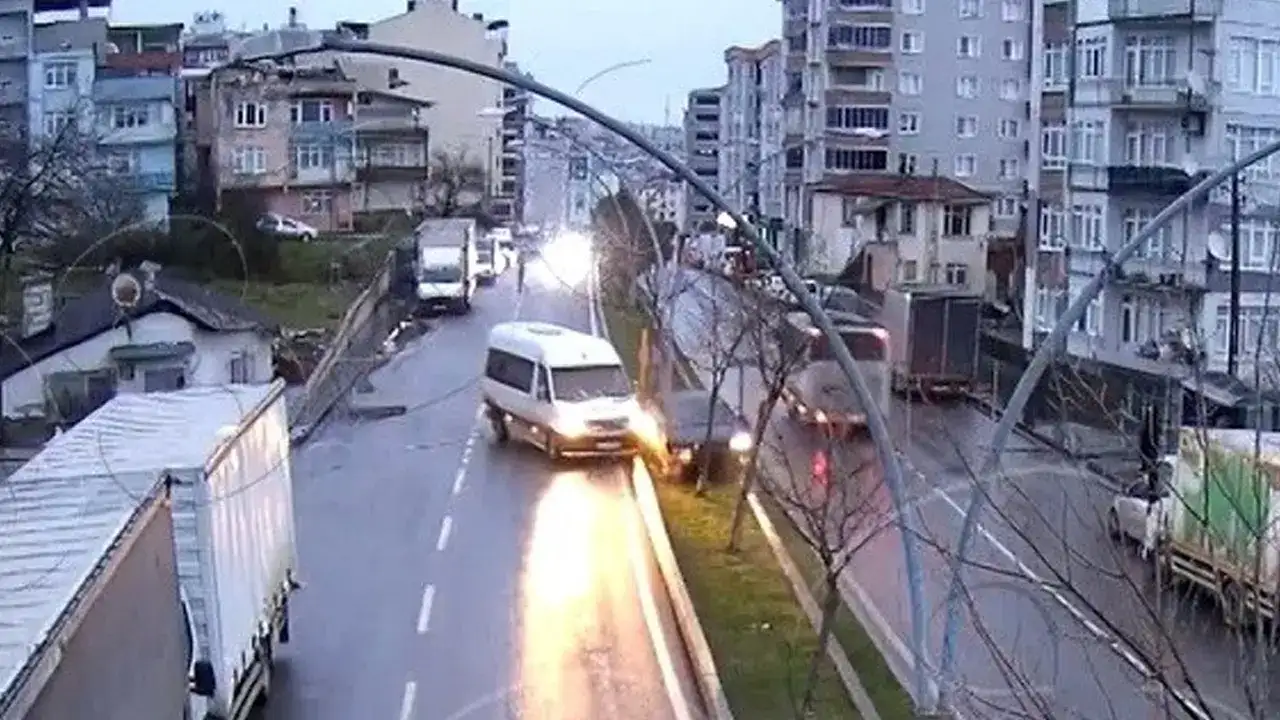 Samsun’da şubat ayı kazaları KGYS kameralarına yansıdı