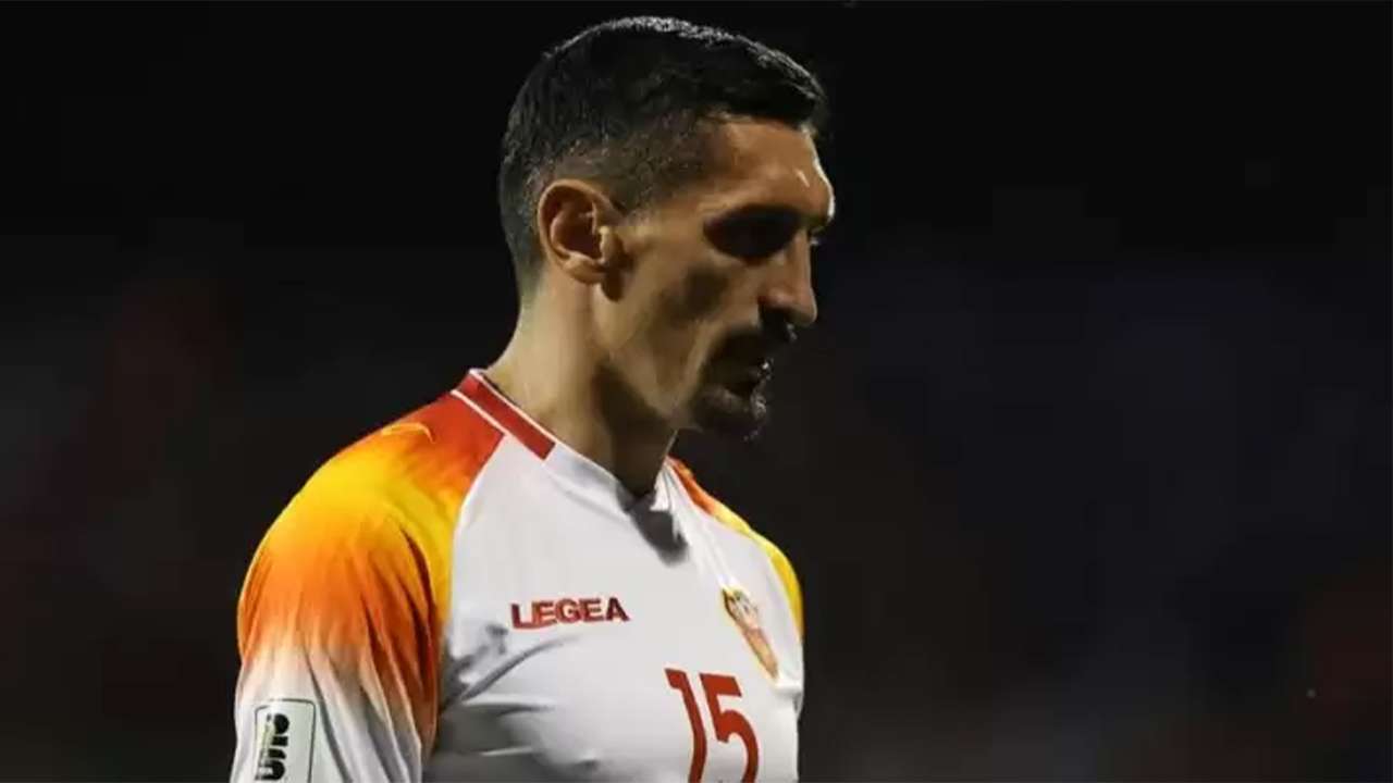 Trabzonsporlu Savic’in forma giydiği Maçta Karadağ mağlubiyet yaşadı