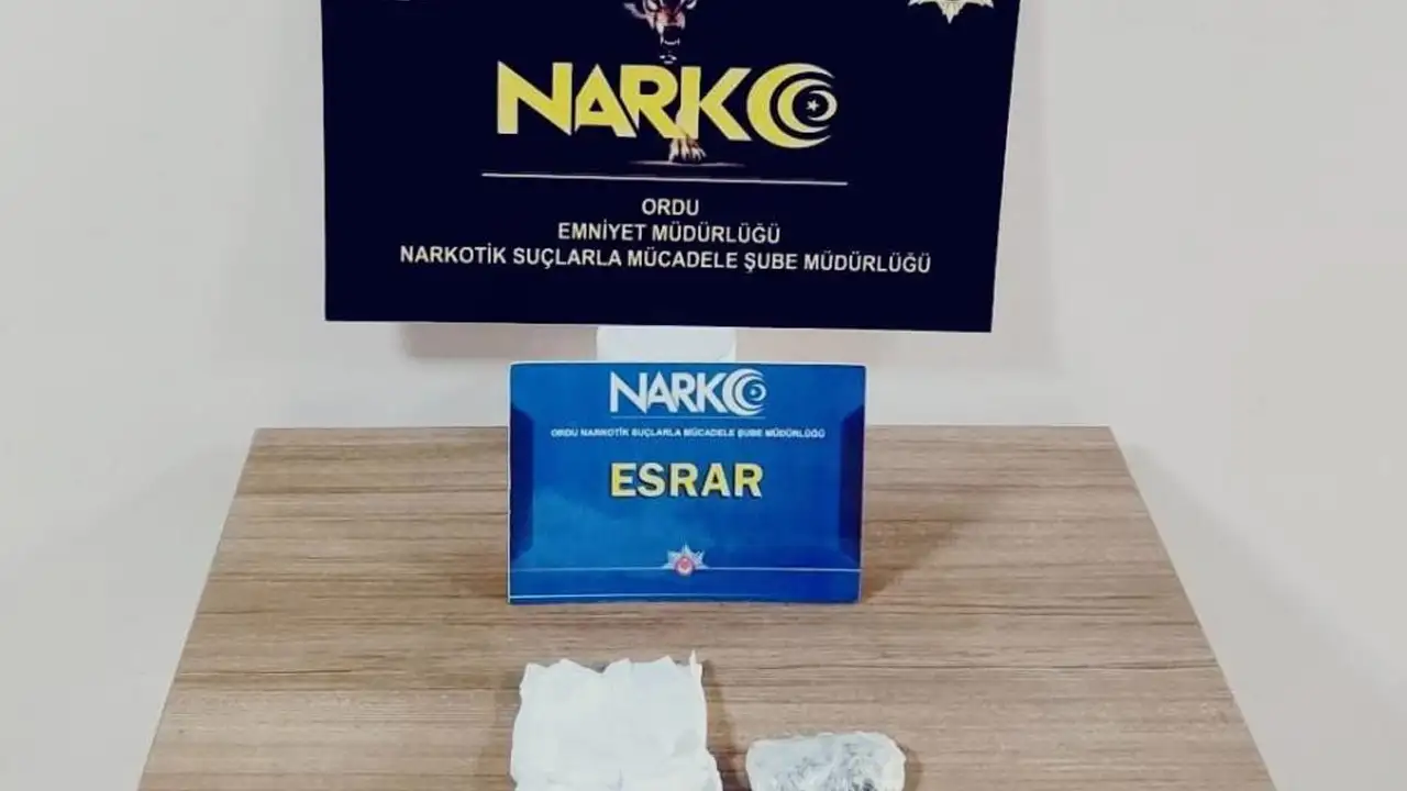 Uyuşturucuya geçit yok: Ordu’da 1 kişi cezaevine gönderildi