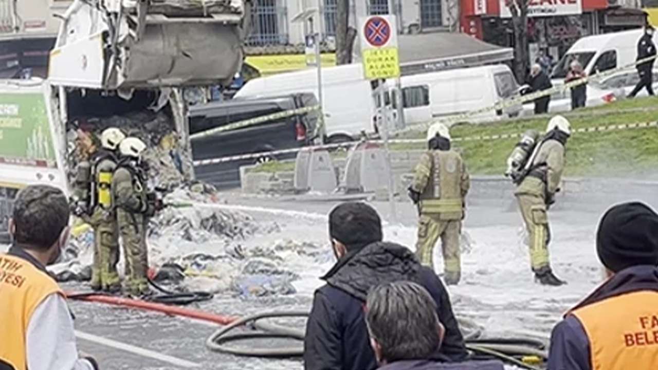 İstanbul'da çöp kamyonunda korkutan patlama: Sebebi Belli Oldu