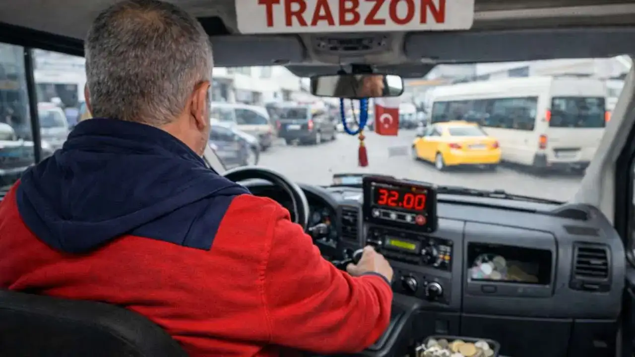 Trabzon’da dolmuş zammı yürürlüğe girdi: Ücret 32 TL oldu