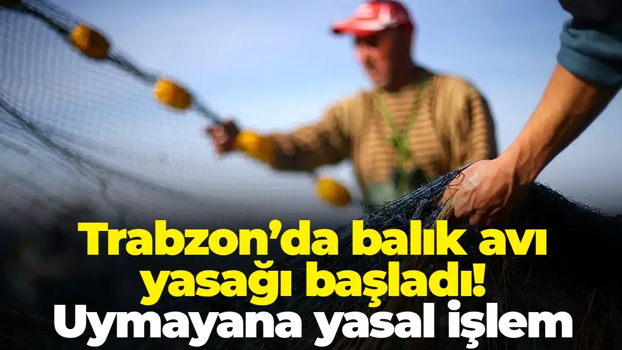 Trabzon’da balık avı yasağı başladı: Uymayana yasal işlem