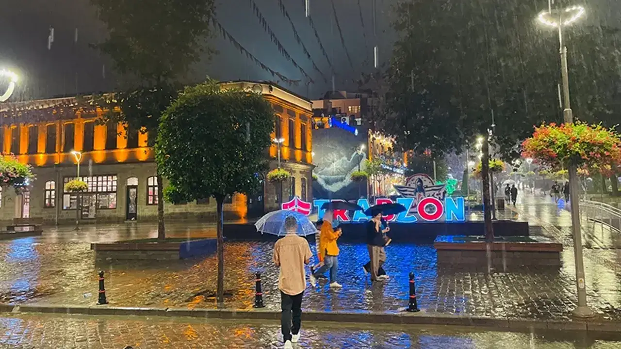 Trabzon’da sağanak alarmı! Kuvvetli yağış ve risk uyarısı