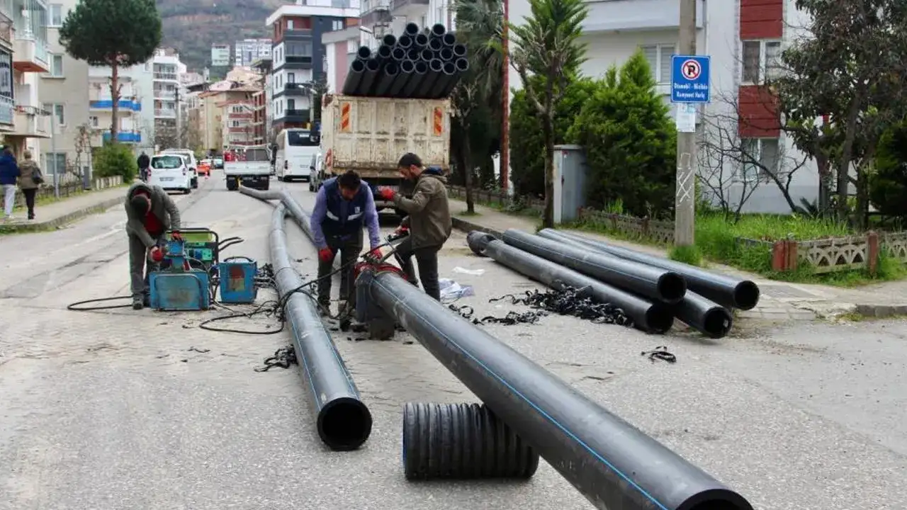 Giresun’da asbest borular değişiyor, içme suyu hattı yenileniyor