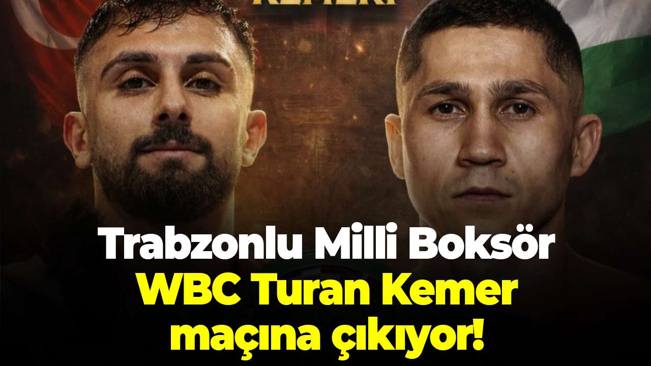 Trabzonlu Milli Boksör Rize’de WBC Turan Kemer maçına çıkıyor!