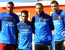 Trabzonspor'da golcüler poz verdi