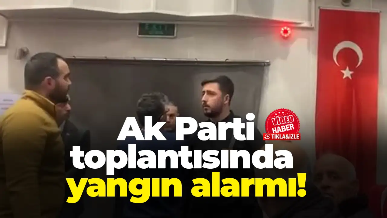 Trabzon’da Ak Parti toplantısında yangın alarmı!