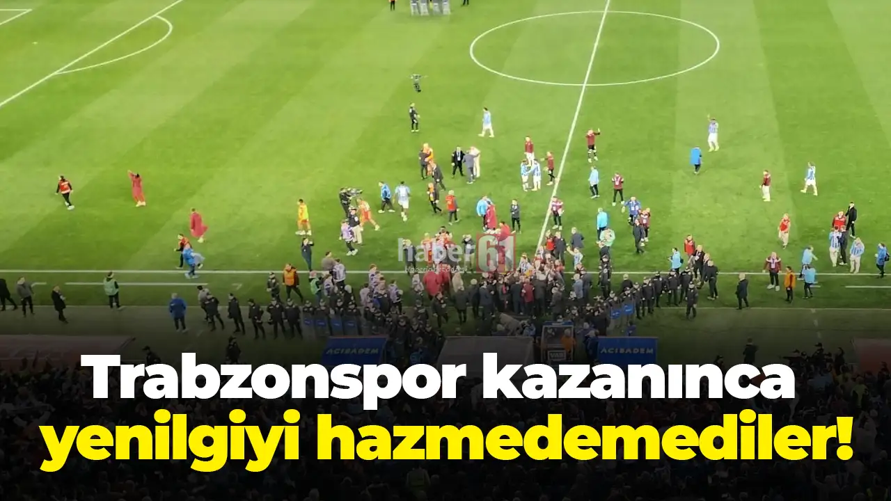Trabzonspor kazanınca yenilgiyi hazmedemediler