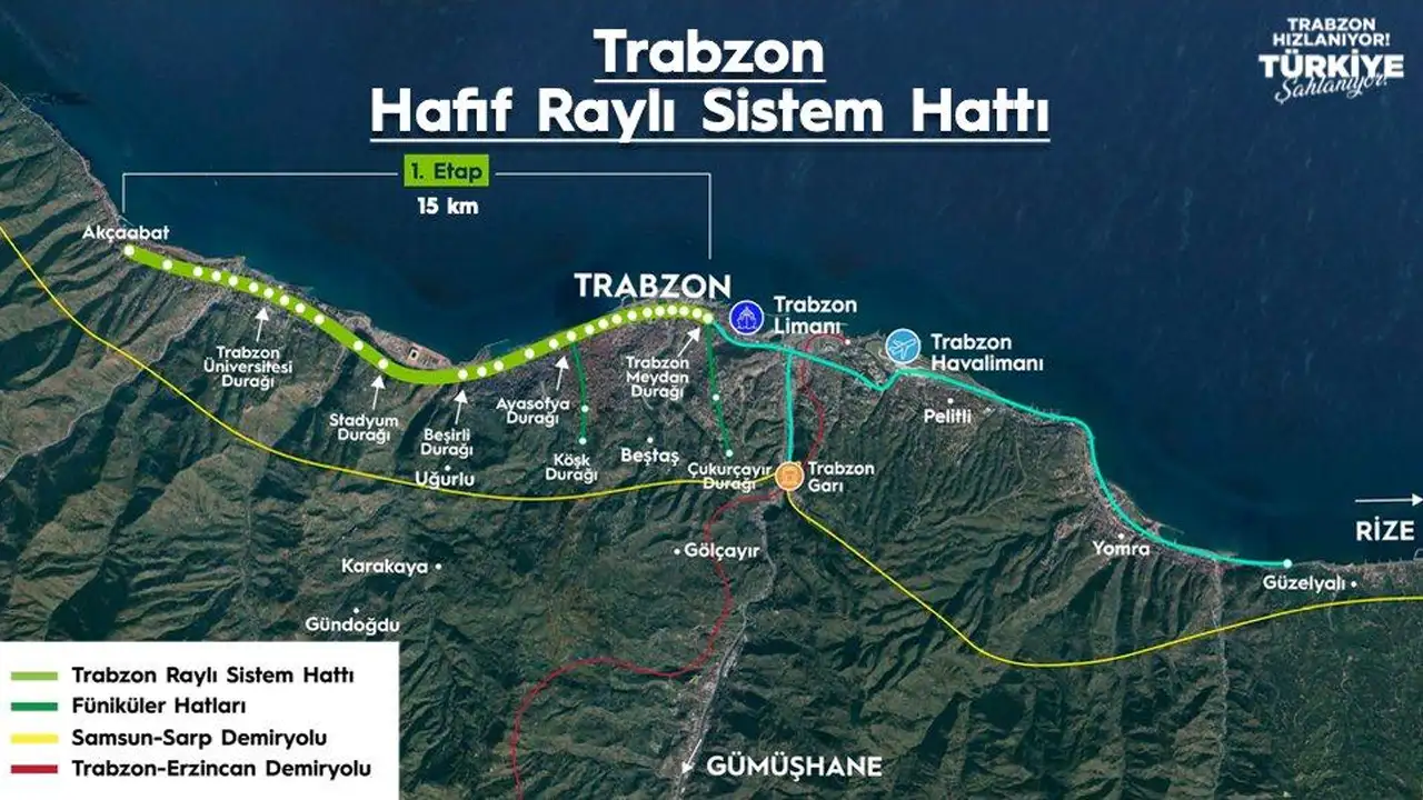 Trabzon’da raylı sistem ihalesi için geri sayım: 8 Nisan'da yapılacak