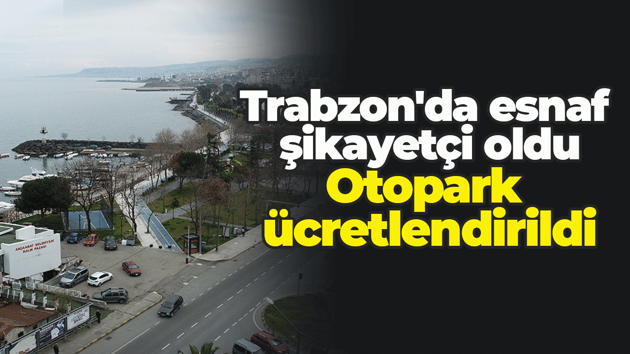 Trabzon'da esnaf şikayetçi oldu: Otopark ücretlendirdi