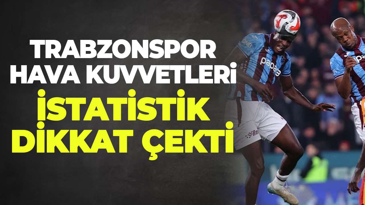 Trabzonspor hava kuvvetleri: Gollerdeki büyük oran dikkat çekti