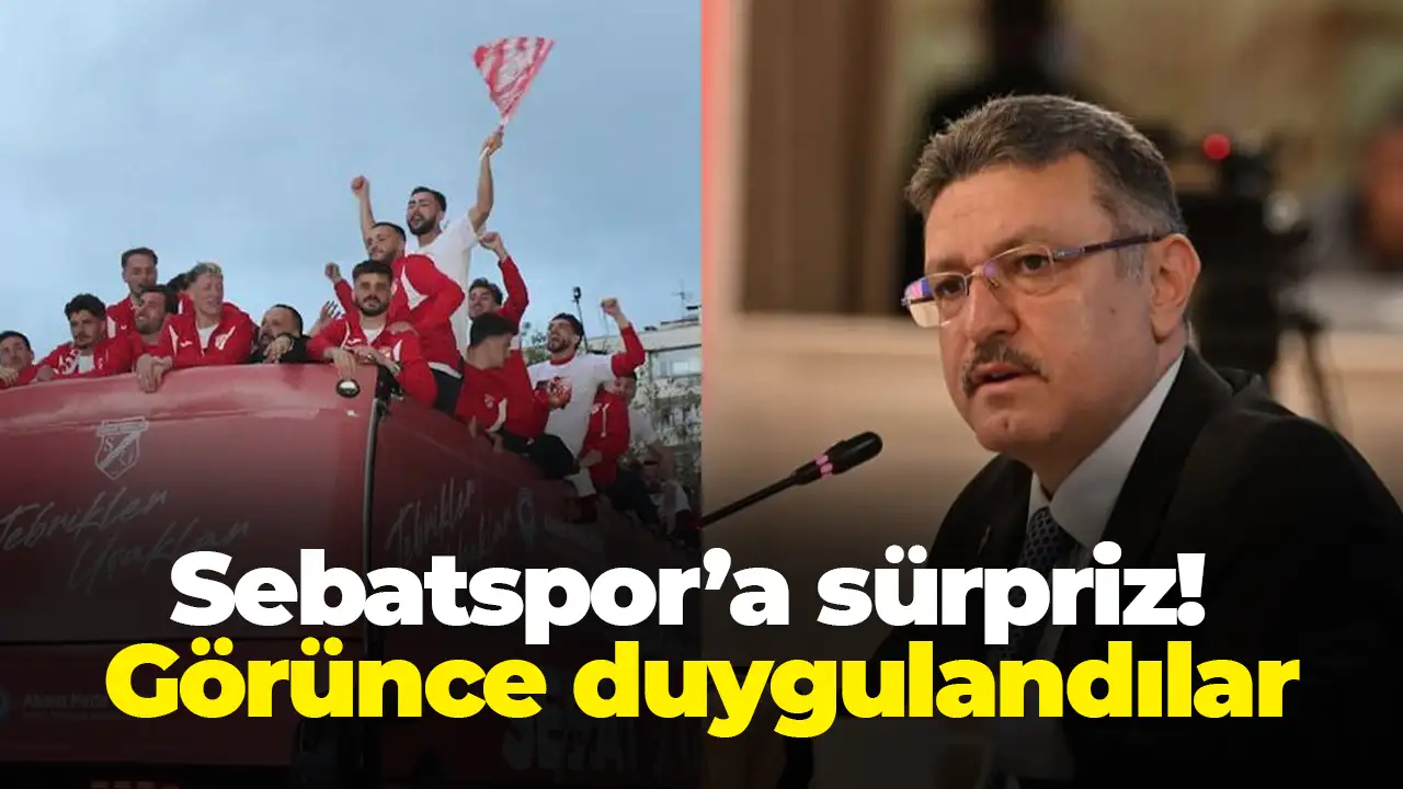 Sebatspor’a sürpriz: Görünce duygulandılar