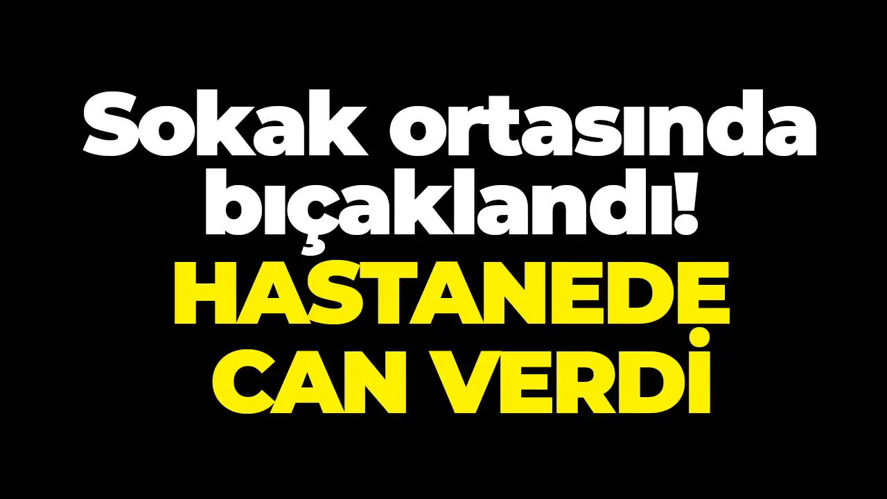 Giresun'da sokak ortasında bıçaklandı: Hastanede can verdi