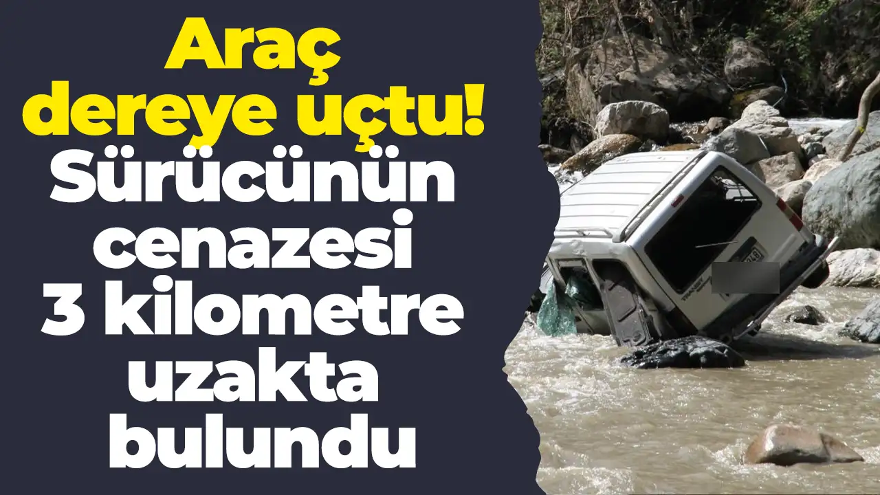 Giresun'da araç dereye uçtu: Sürücünün cenazesi 3 kilometre uzakta bulundu
