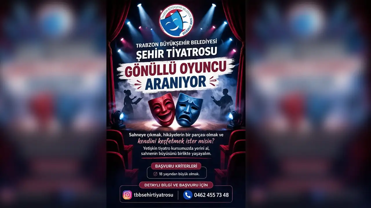 Trabzon'da büyükşehirden duyuru: Yeni yetenekler aranıyor