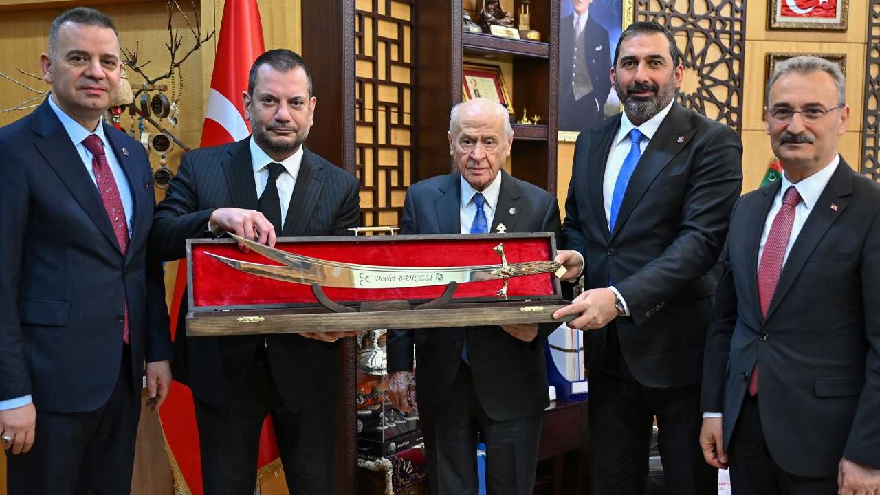 Trabzonspor Başkanı Ertuğrul Doğan’dan Bahçeli’ye ziyaret