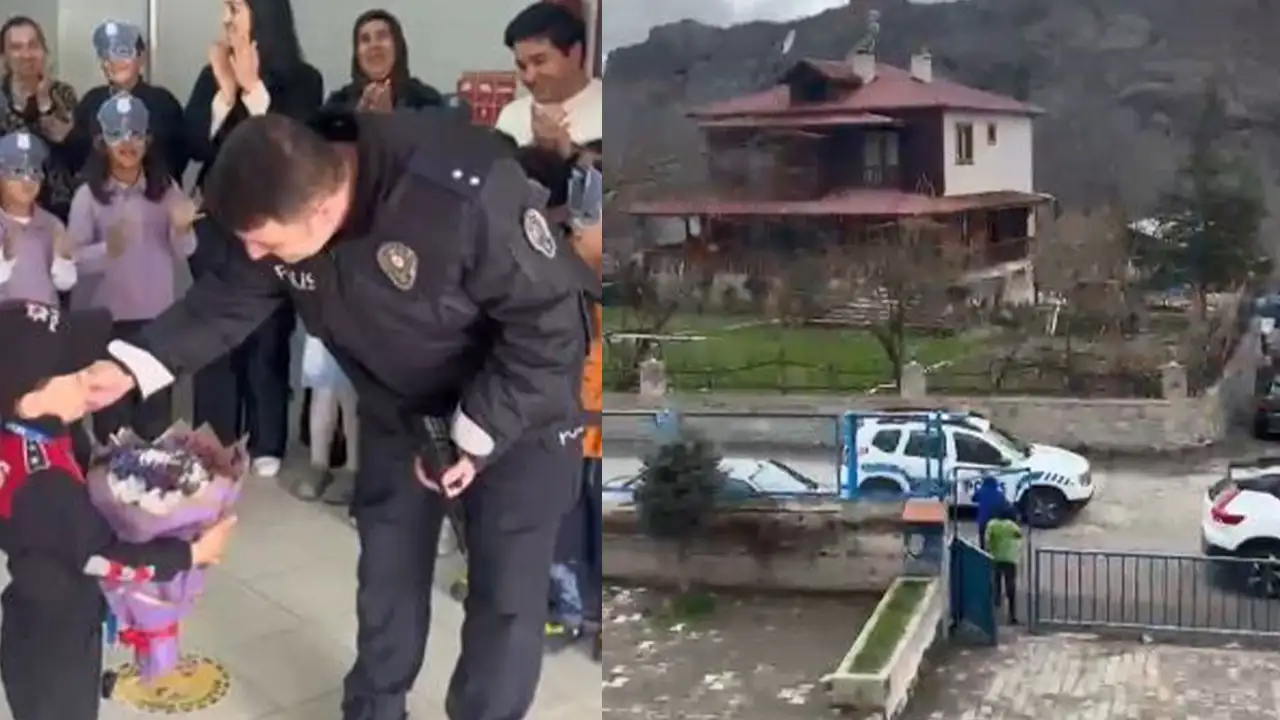 Artvin Şavşat’ta polise sürpriz: İhbar kutlamaya dönüştü