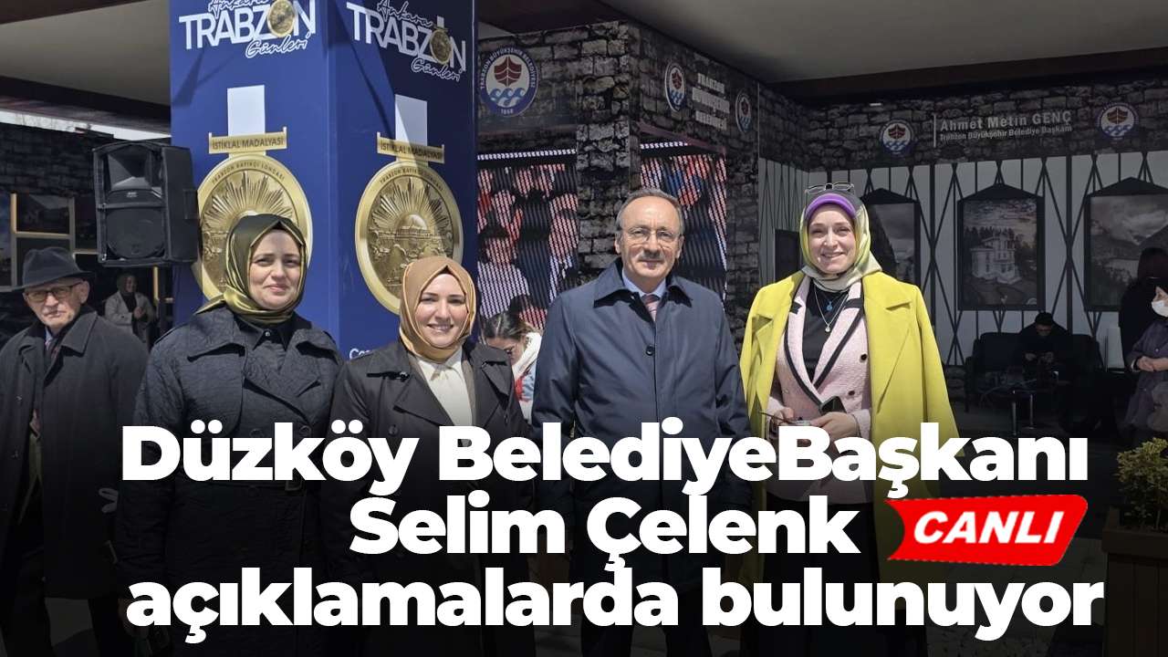 Ankara Trabzon Günleri’nde Düzköy Belediye Başkanı Selim Çelenk açıklamalarda bulunuyor