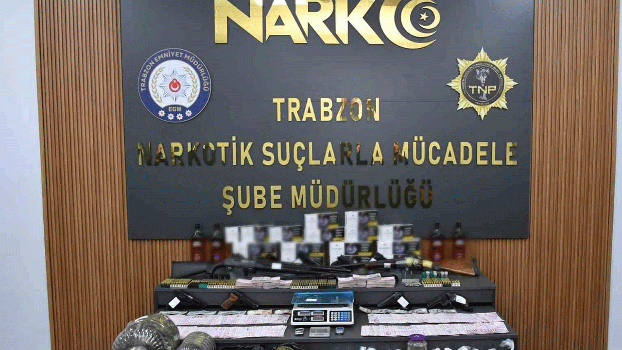 Trabzon merkezli 5 ilde dev narkotik operasyonu: 76 tutuklama