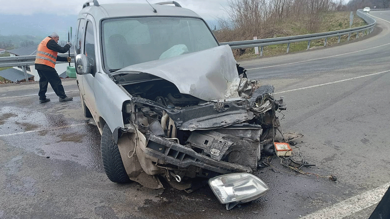 Ordu'da trafik kazası: 2 yaralı