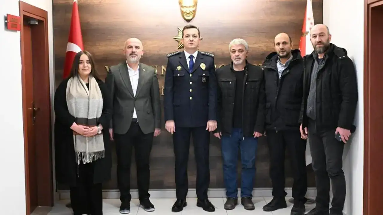 Bayburt Gazeteciler Cemiyeti’nden Emniyet Müdürü Erkol’a ziyaret