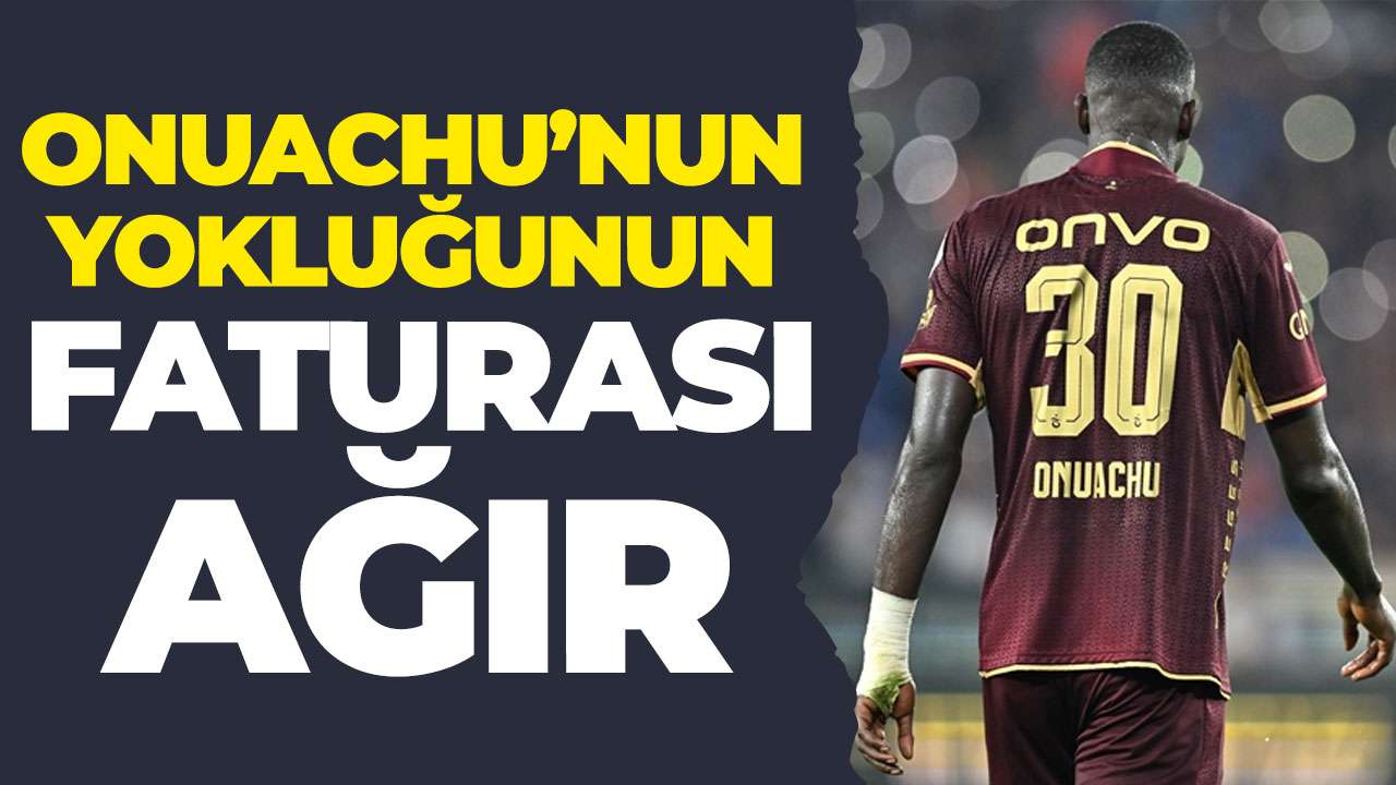 Trabzonspor'da Onuachu'nun yokluğunun faturası ağır