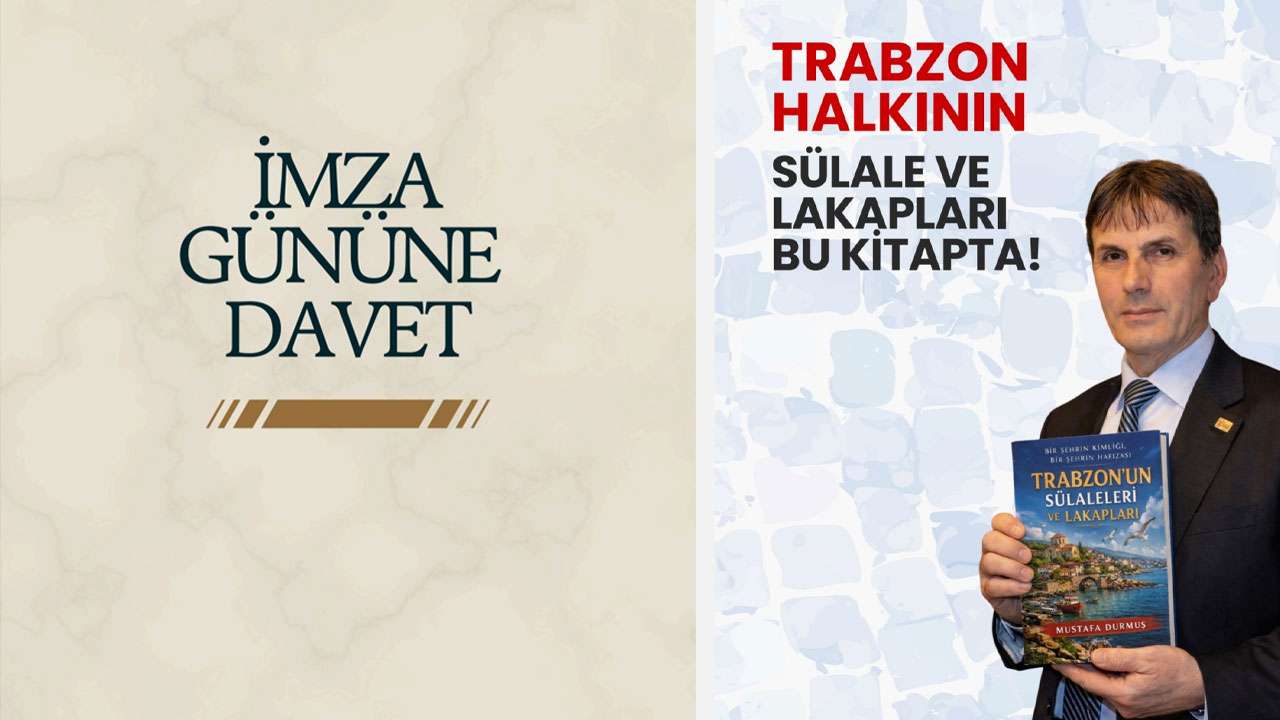 Trabzonlu yazar Mustafa Durmuş’tan imza günü etkinliği