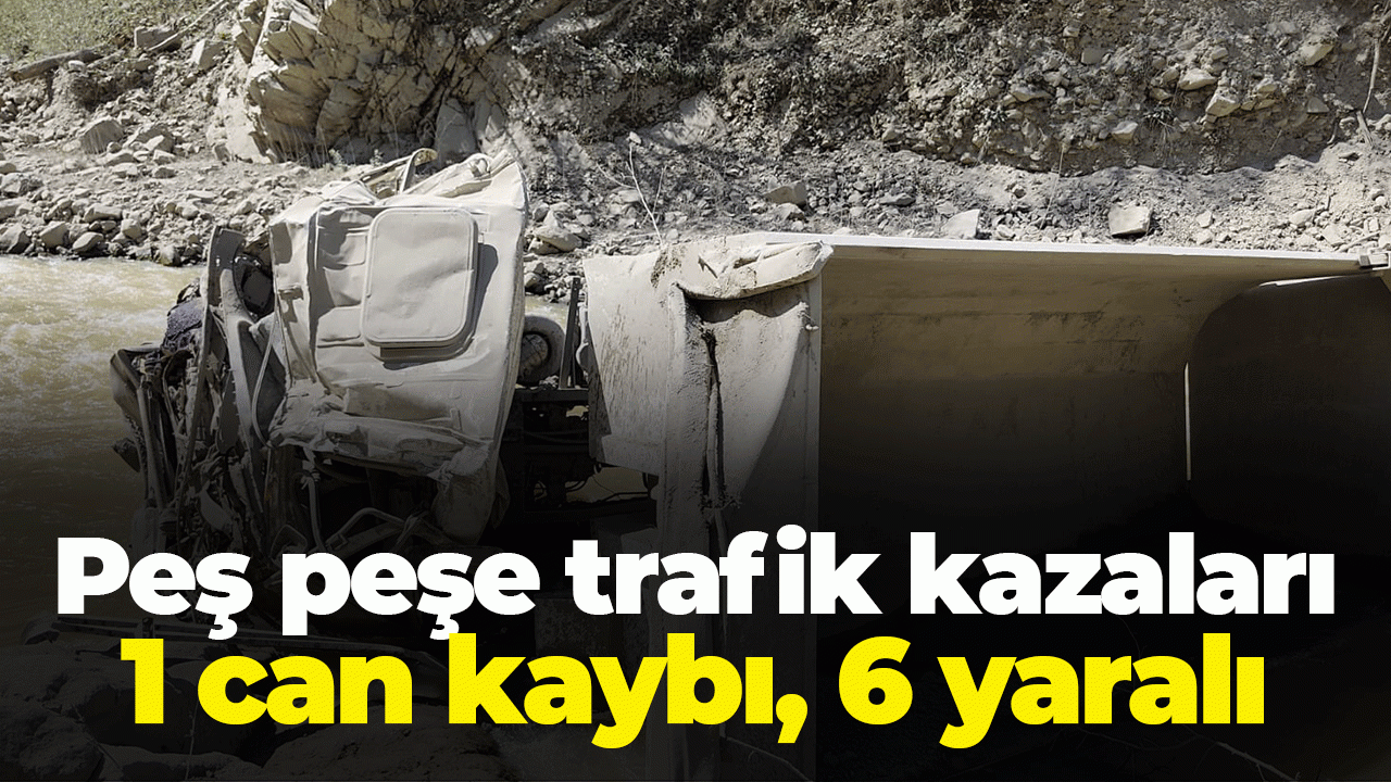 Giresun'da iki ayrı trafik kazası: 1 ölü, 6 yaralı