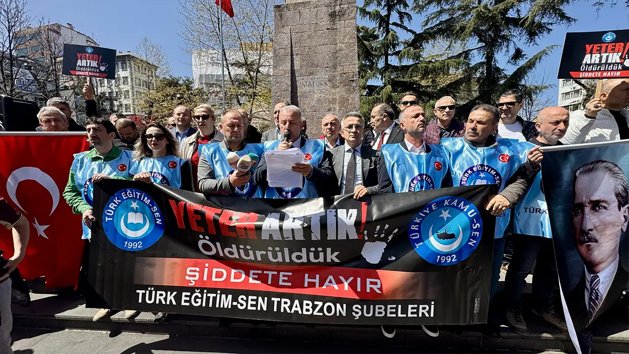 Şanlıurfa'daki okul saldırısı Trabzon ve çevre illerde protesto edildi