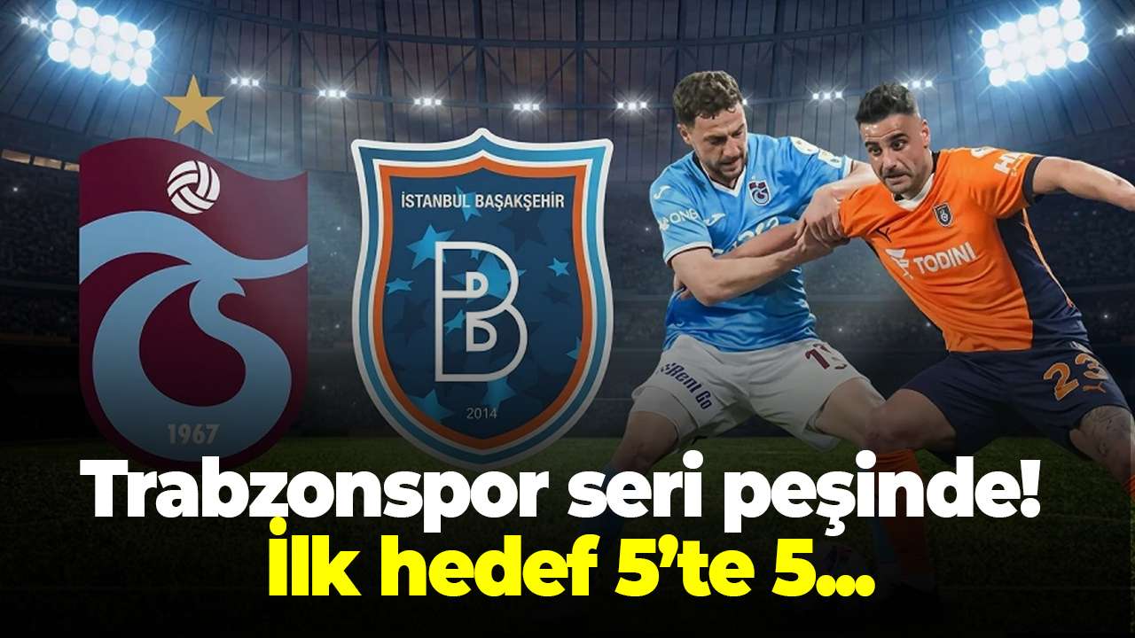 Trabzonspor seri peşinde! Hedef 5’te 5