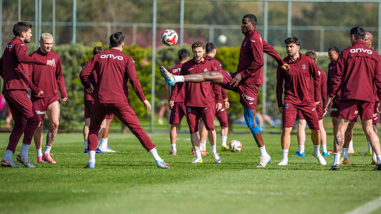Trabzonspor harıl harıl! Başakşehir hazırlıkları devam ediyor