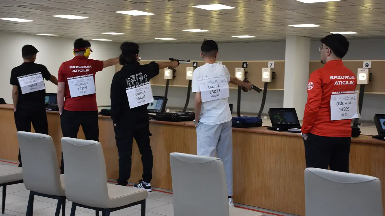 Trabzon’da havalı silahlar müsabakası: 111 sporcu yarışıyor