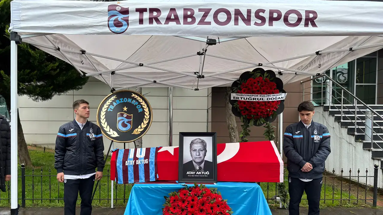 Trabzonspor’un unutulmaz ismi Atay Aktuğ için veda töreni düzenlendi
