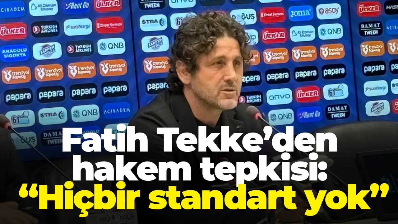 Fatih Tekke’den hakem tepkisi: “Hiçbir standart yok”