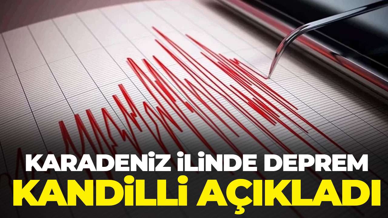Bayburt’ta deprem: Kandilli şiddetini açıkladı