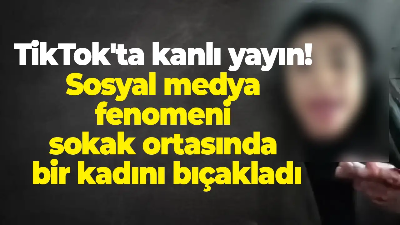 TikTok'ta kanlı yayın! Sosyal medya fenomeni sokak ortasında bir kadını bıçakladı