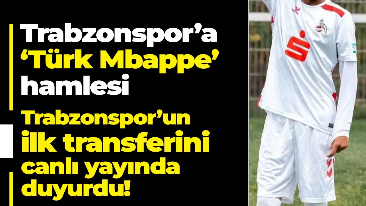 Trabzonspor ilk transferini yaptı: Canlı yayında o ismi açıkladı!