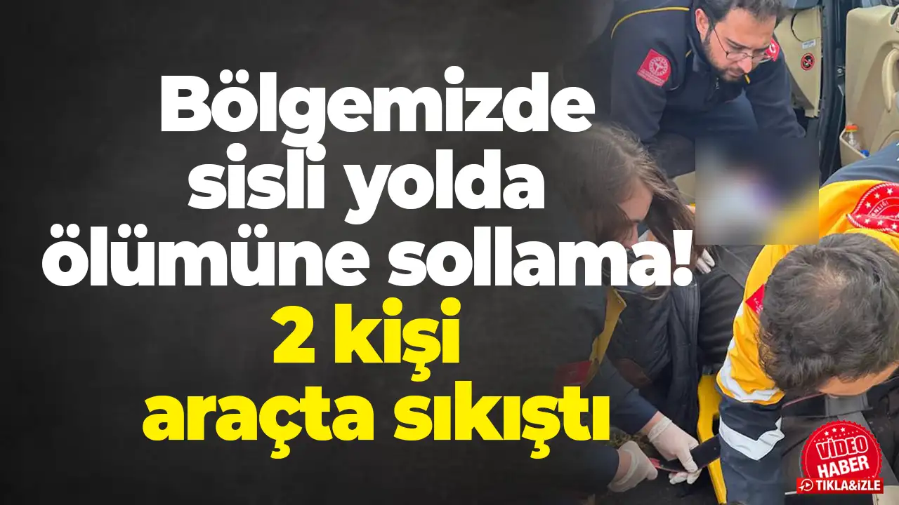 Sisli yolda ölümüne sollama: 2 kişi araçta sıkıştı