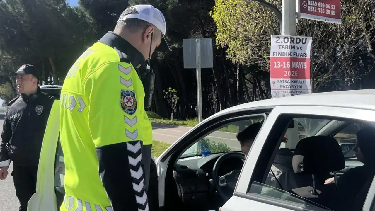 Ordu'da trafik denetimi: Kural ihlaline 23 bin TL ceza
